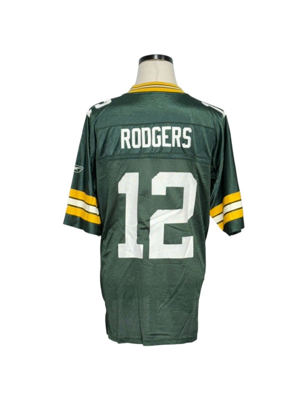 Green Bay Packers Aaron Rodgers NFL Reebok Authentic Jersey Size M Green